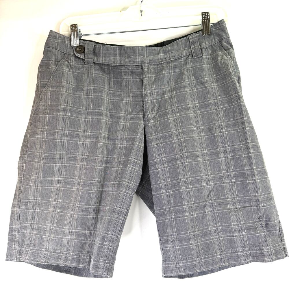 The North Face Women's Grey Plaid Mendocino Cotton Shorts Size 4